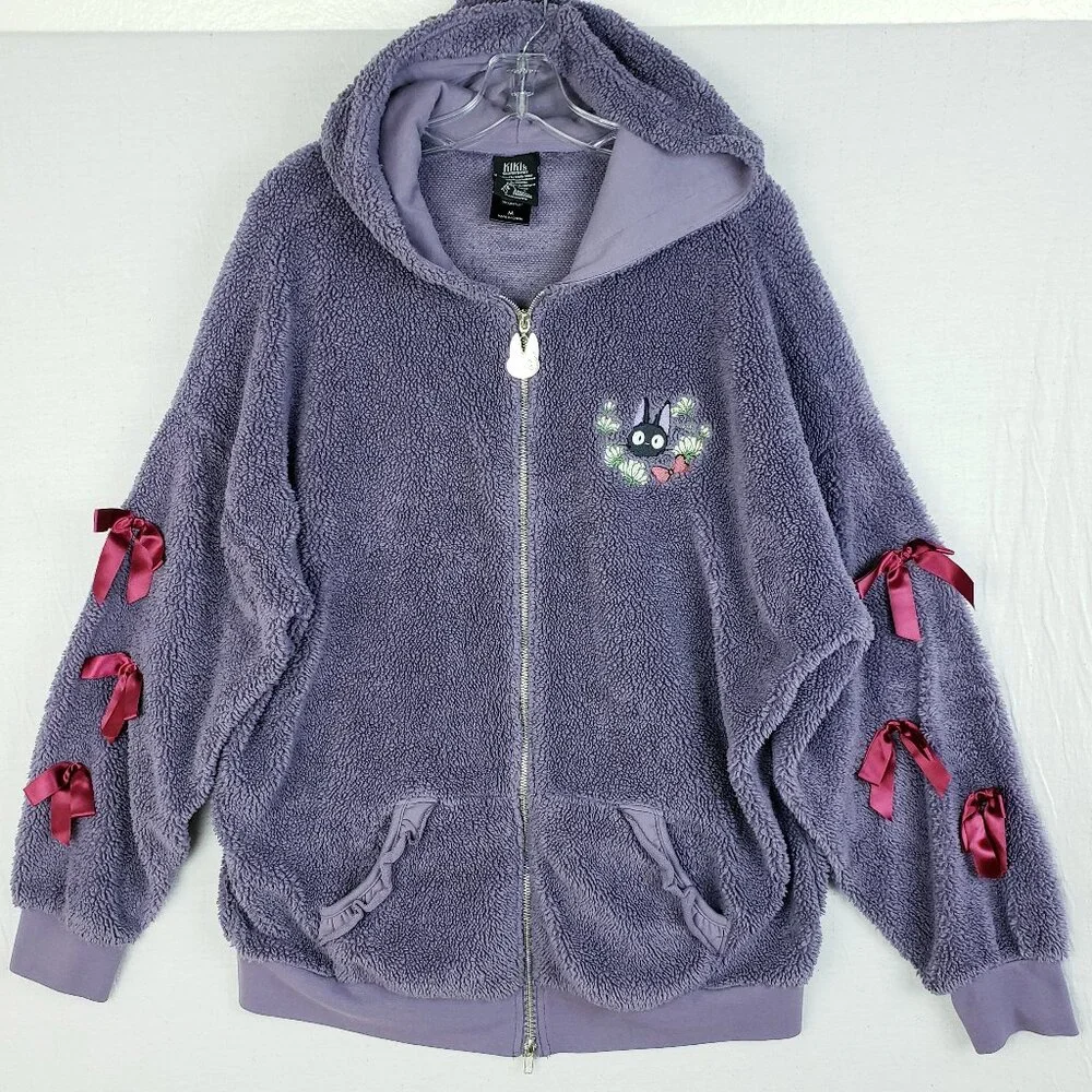 Her Universe Studio Ghibli Hoodie Kiki's Delivery Service Jiji Bow Oversized M